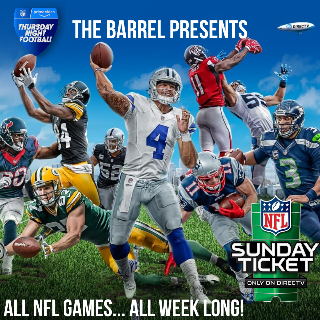 This Weeks NFL Sunday Ticket Schedule for Our Customers